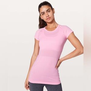 Lululemon Swiftly Tech 2.0 Pink Short Sleeve Tee Crew Women’s Size 8